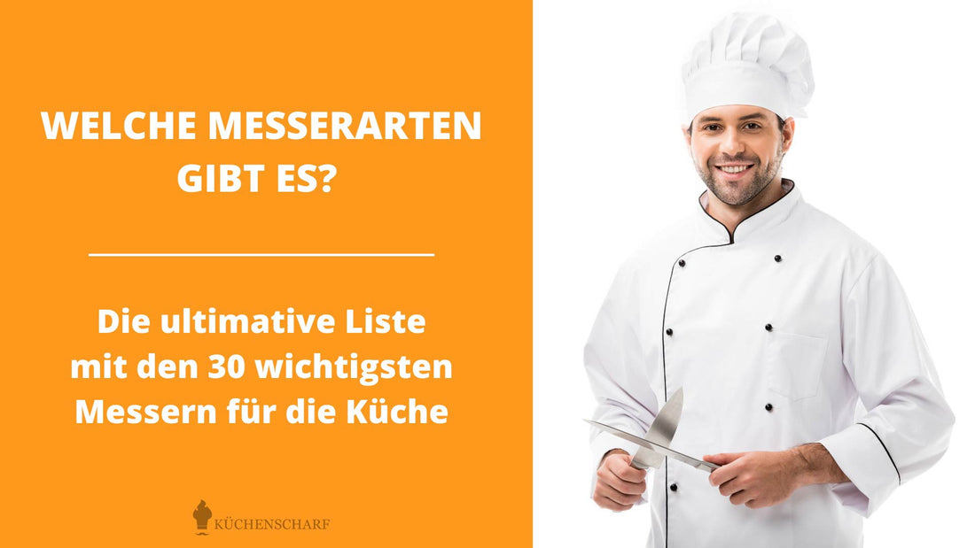 30 wichtigste Messerarten in der Küche