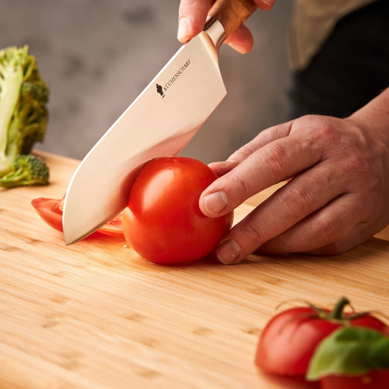 Küchenscharf Santoku 16 cm (100% Solinger Handwerkskunst).
