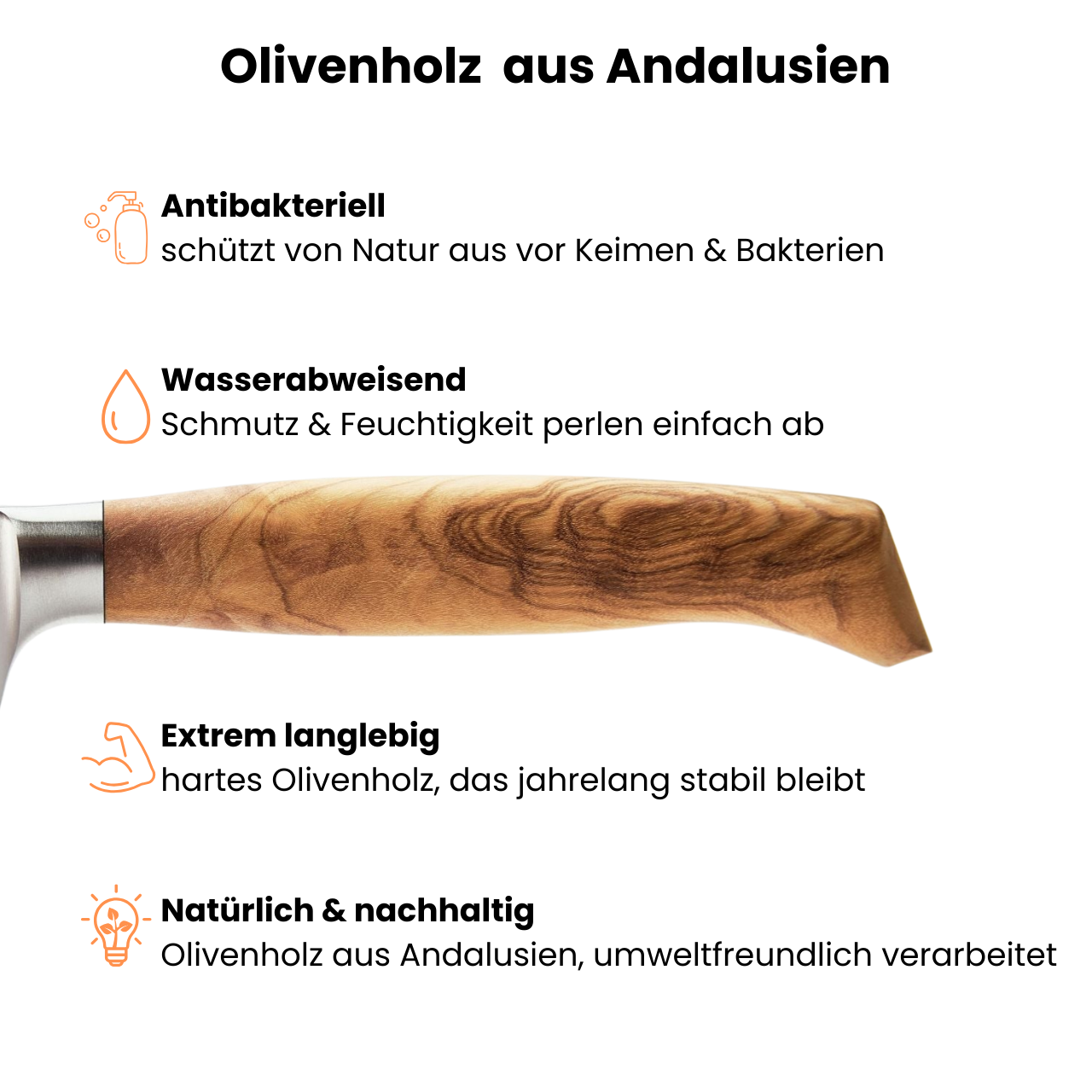 Küchenscharf Santoku 16 cm (30 Jahre Schärfe-Garantie)