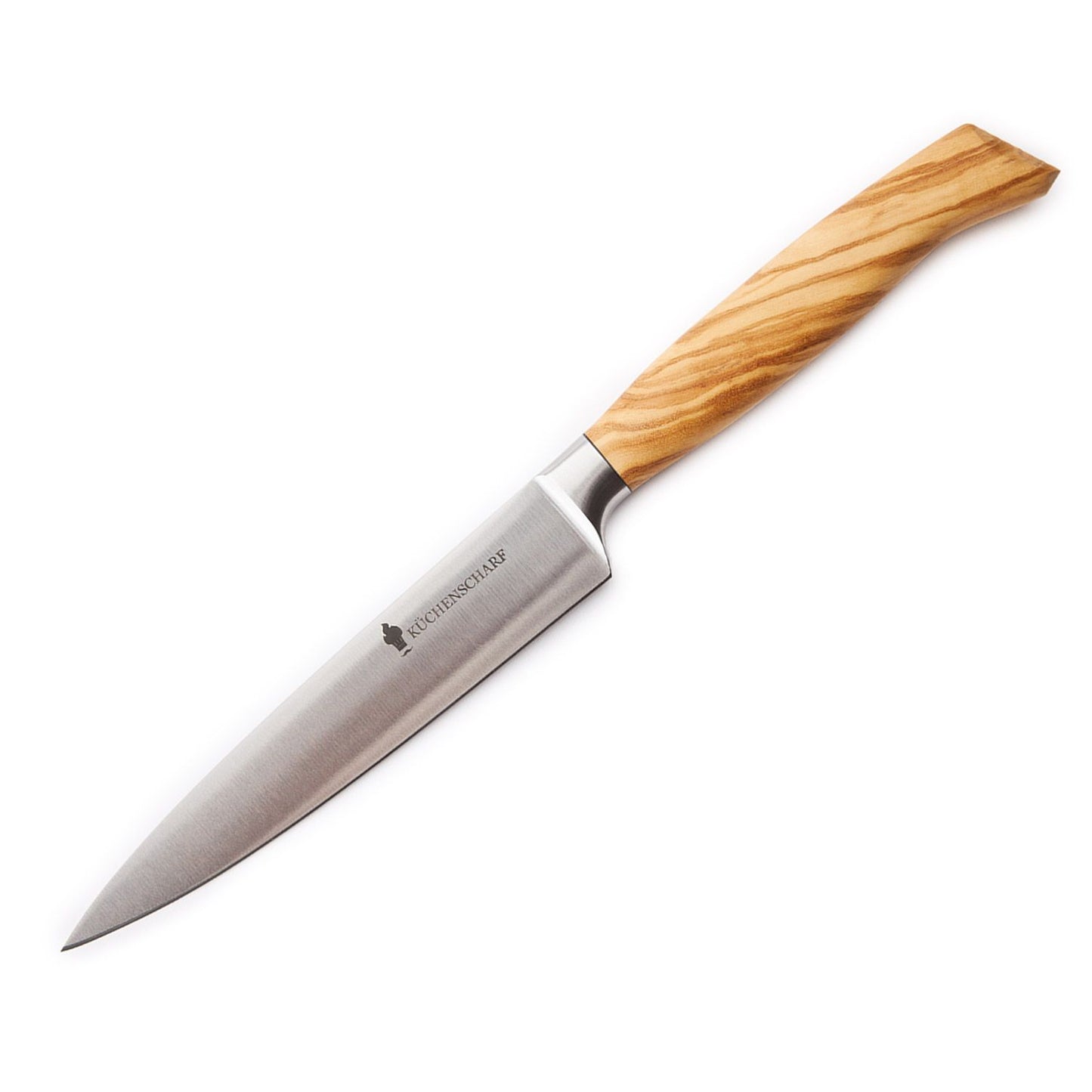 Küchenscharf Universalmesser 15 cm Olivenholz (30 Jahre Schärfe-Garantie)