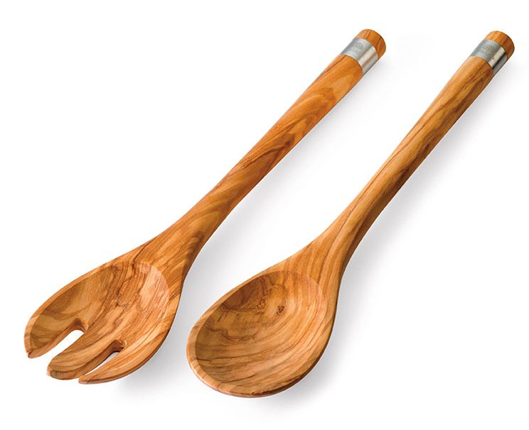 Berard Salatbesteck "ACERO" Olivenholz 30 cm