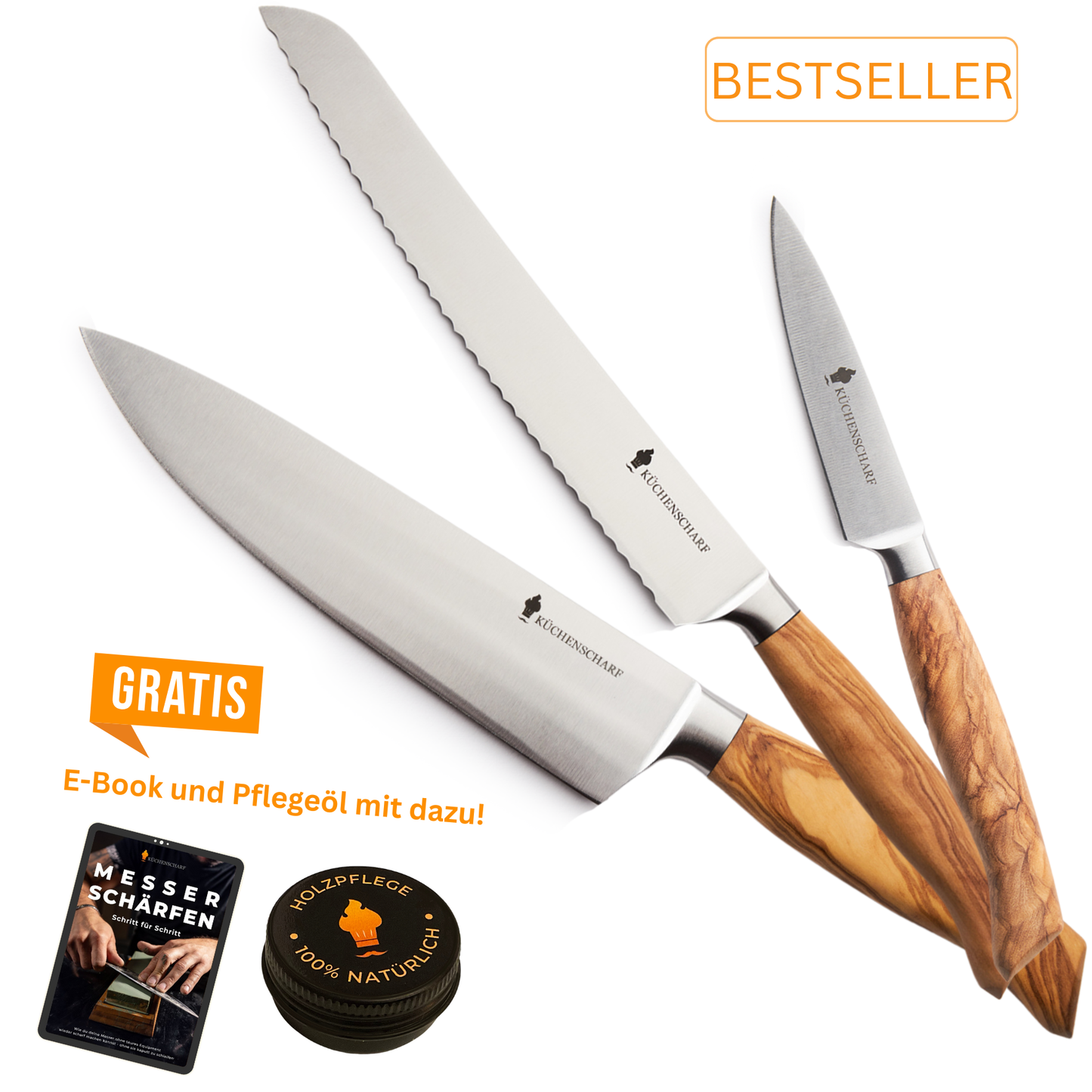 Solinger-Premium-Set 3-teilig (30 Jahre Schärfe-Garantie)