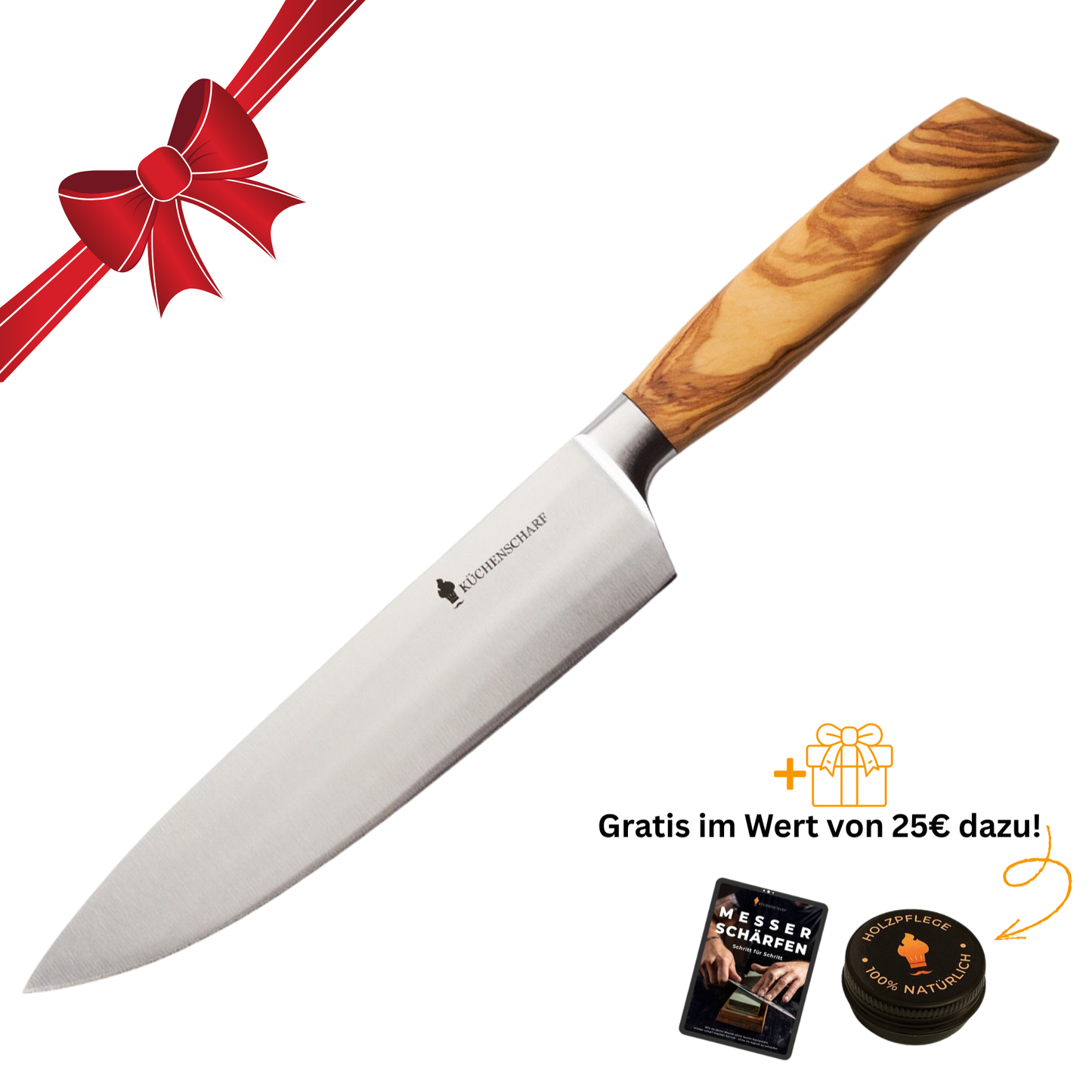 Küchenscharf Kochmesser 20 cm (100% Solinger Handwerkskunst)