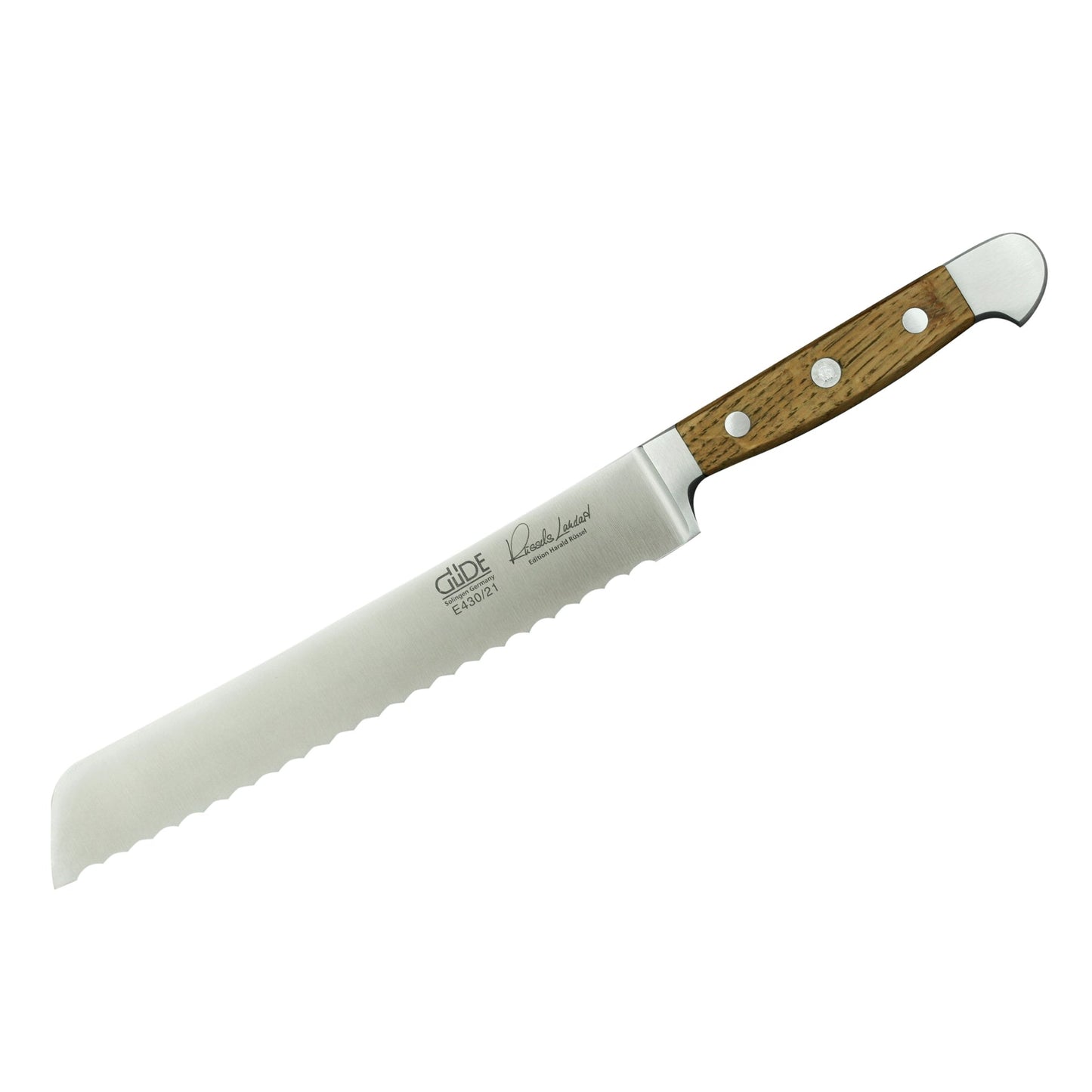 Güde Alpha Fasseiche Brotmesser 21 cm linkshänder