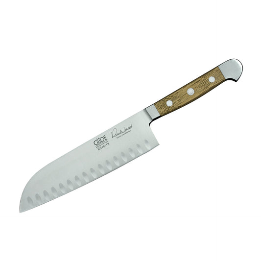 Güde Alpha Fasseiche Santoku mit Kullen 18 cm