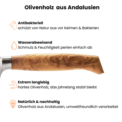Küchenscharf Santoku 16 cm (30 Jahre Schärfe-Garantie)