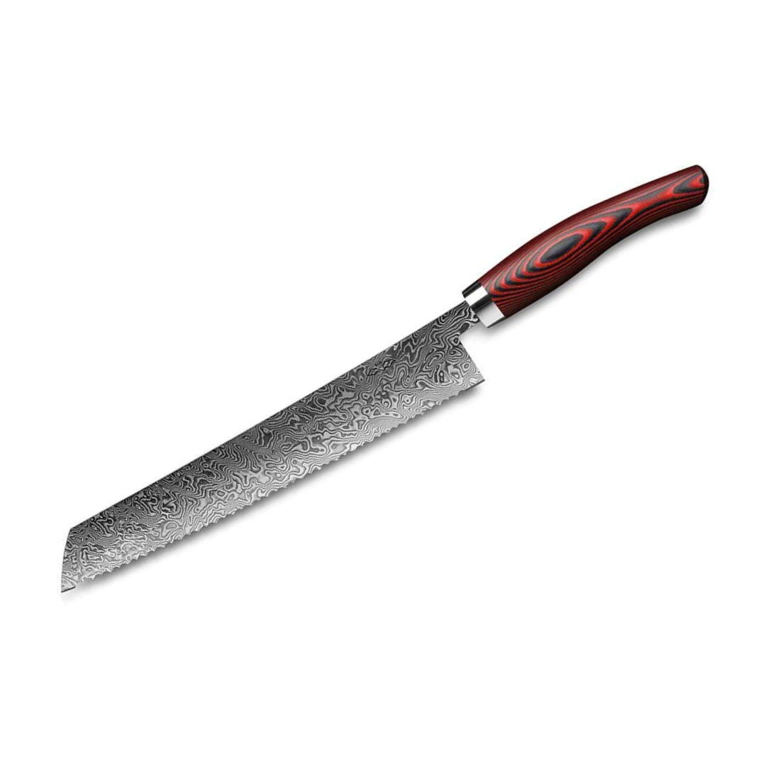 Nesmuk Exklusiv C90 Brotmesser Micarta Red