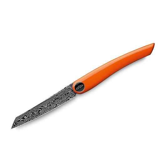 Nesmuk Exklusiv Wilder Damast Folder Klavierlack Orange